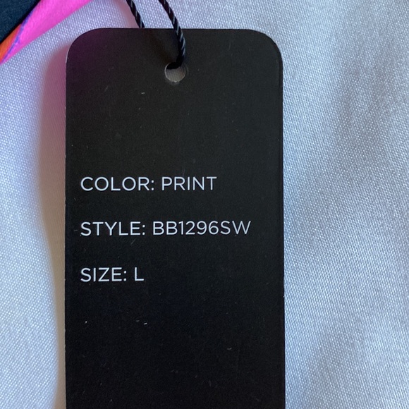 NWT bebe bikini 2 piece, tropical, size L - Picture 10 of 10